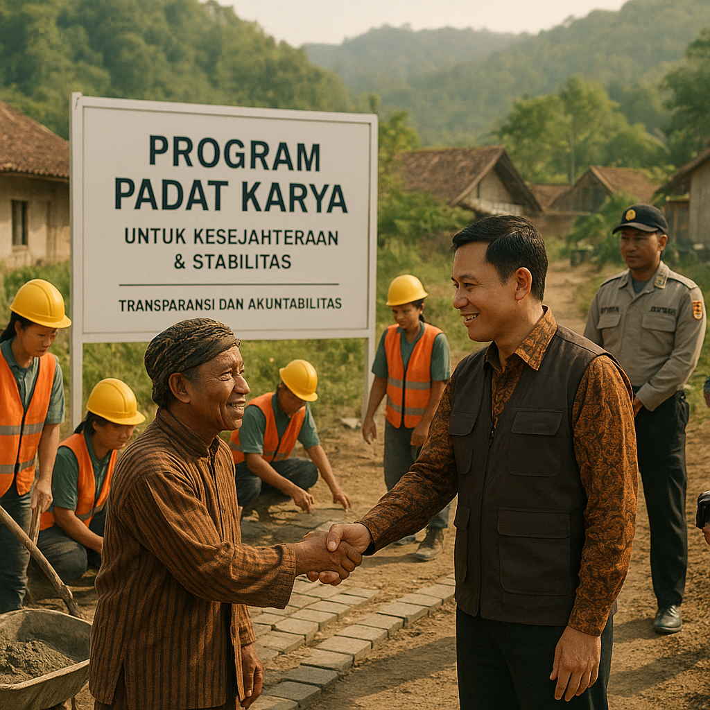 Ekonomi Sebagai Perekat: Pemerintah Percepat Program Padat Karya di Daerah Rawan Konflik