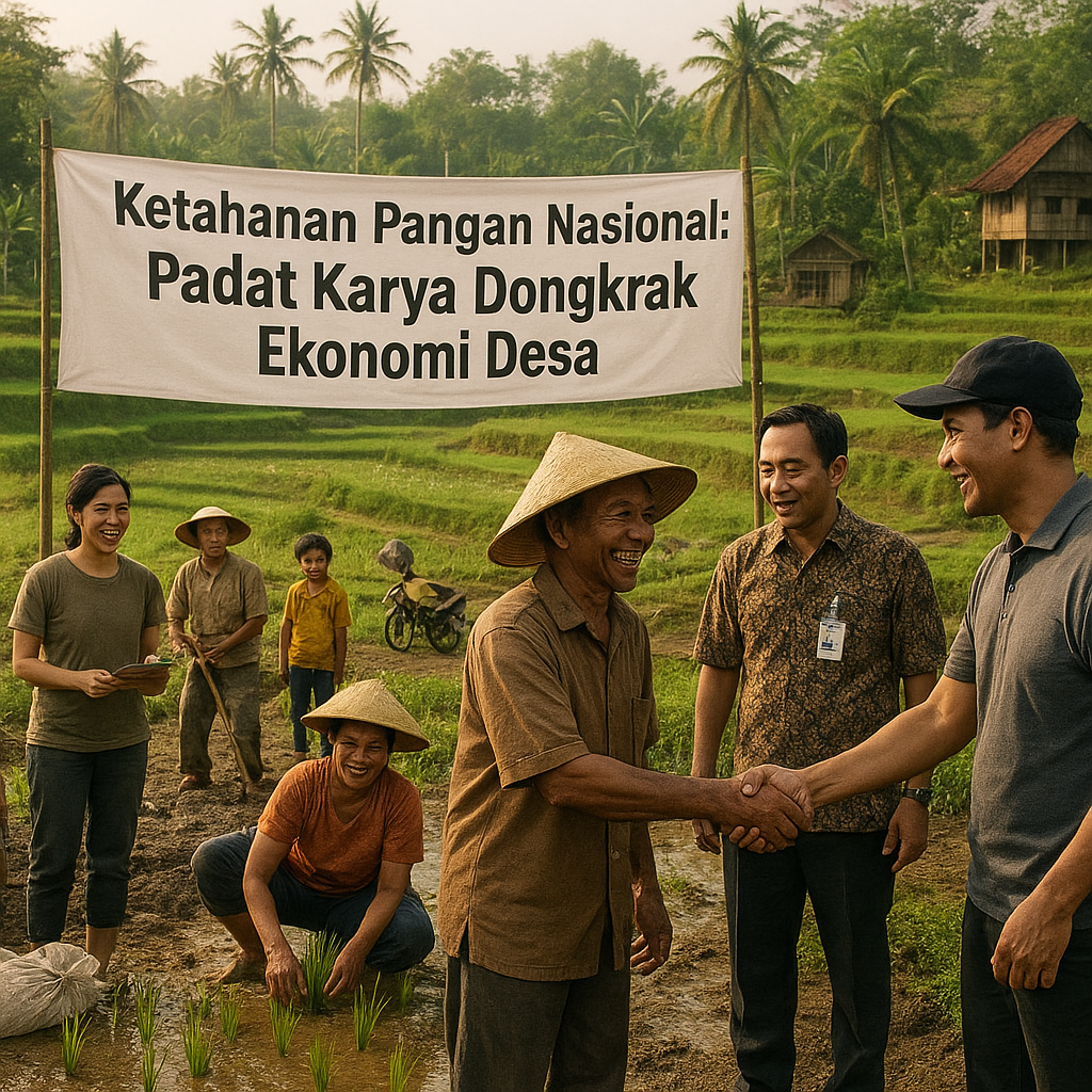 Ketahanan Pangan Nasional: Program Padat Karya Dongkrak Ekonomi Desa dan Redam Konflik Lahan