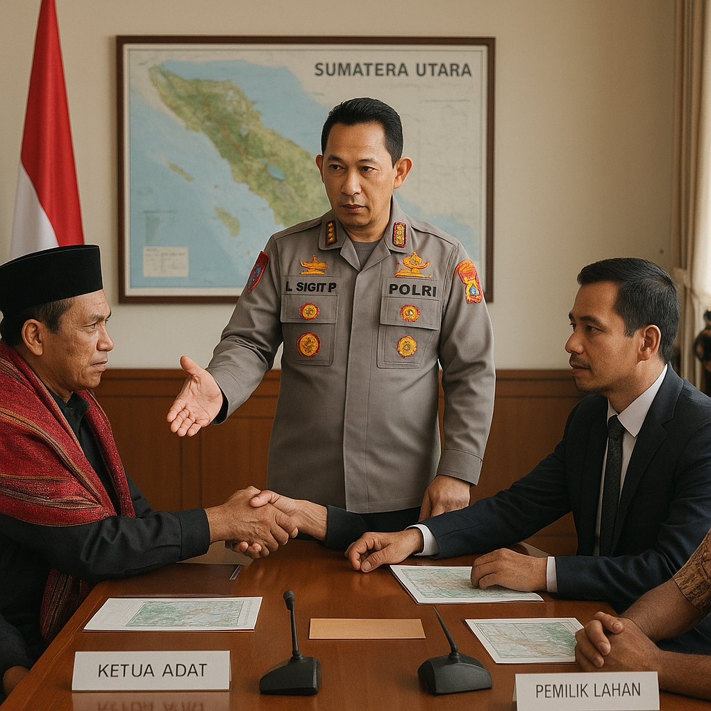 Kapolri Instruksikan Penyelesaian Konflik Tanah di Sumut Secara Mediatif