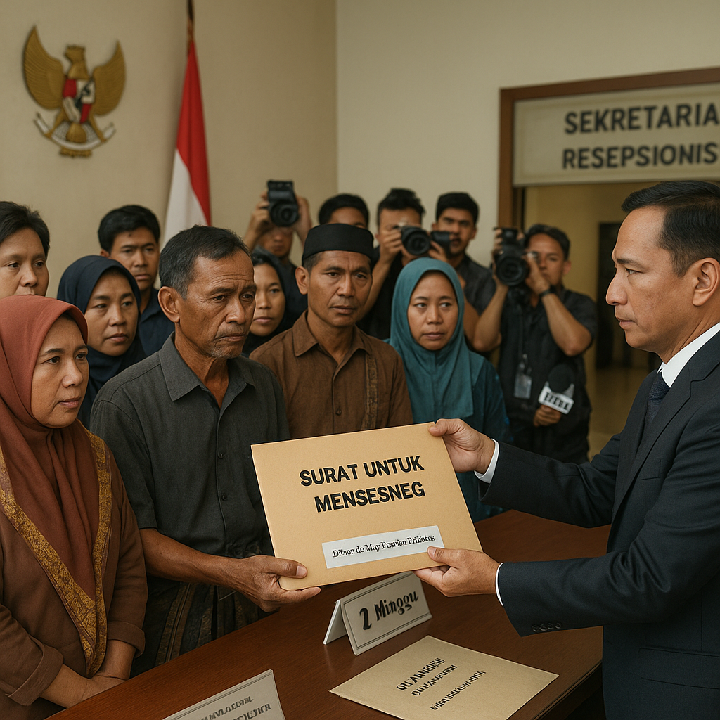 Warga Meranti Beri Waktu 2 Minggu ke Mensesneg, 3 Konflik Agraria Lintas Provinsi Dibawa ke Meja Presiden Prabowo