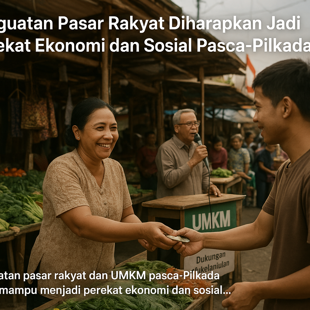 Penguatan Pasar Rakyat Diharapkan Jadi Perekat Ekonomi dan Sosial Pasca-Pilkada
