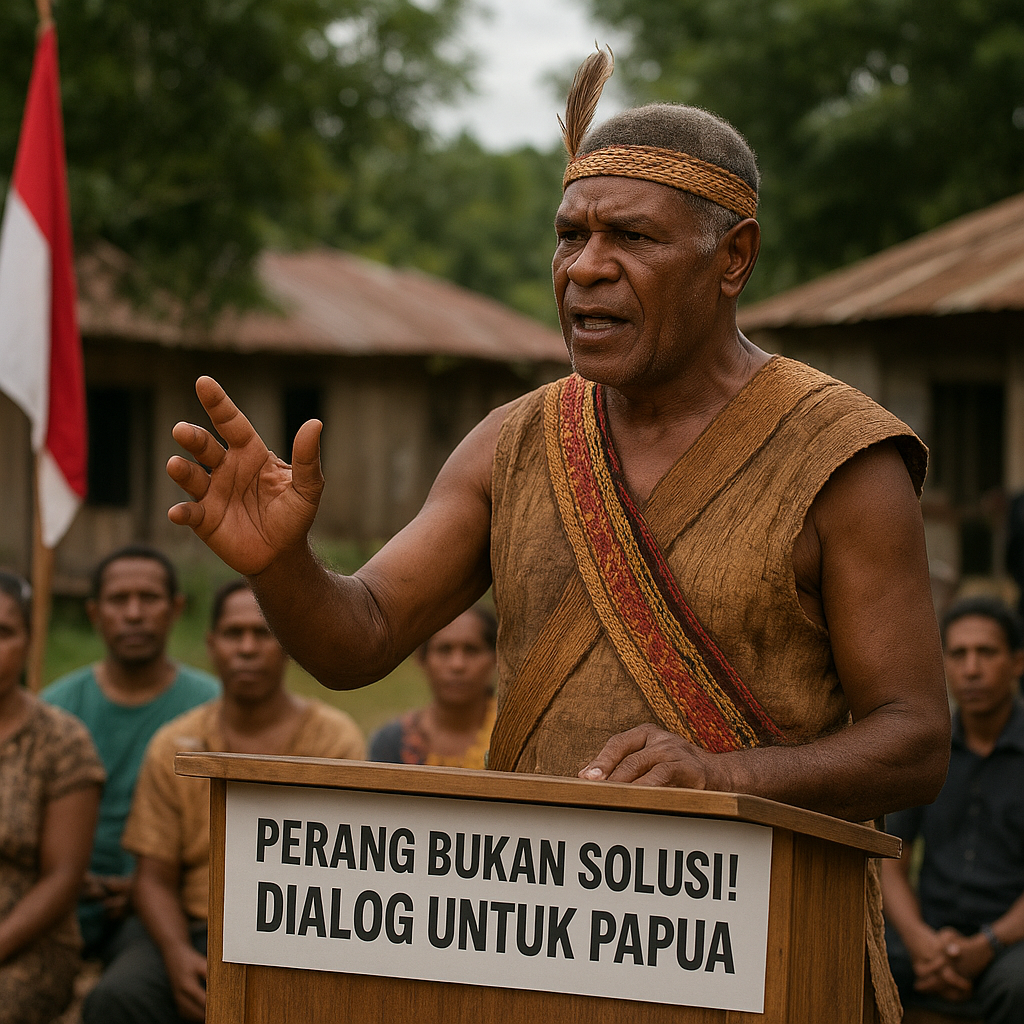Perang Bukan Solusi! Tokoh Adat Dorong Masalah Papua Diselesaikan dengan Dialog