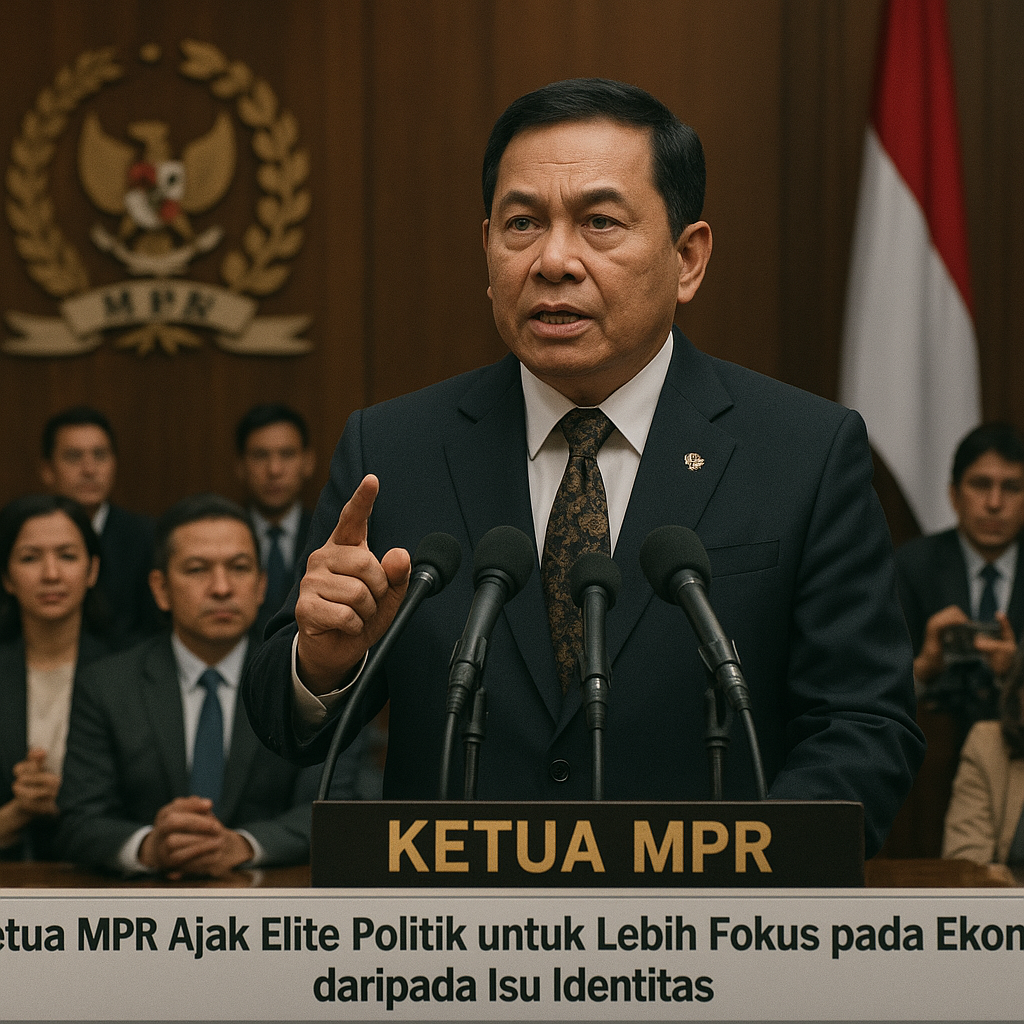 Ketua MPR Ajak Elite Politik untuk Lebih Fokus pada Ekonomi daripada Isu Identitas