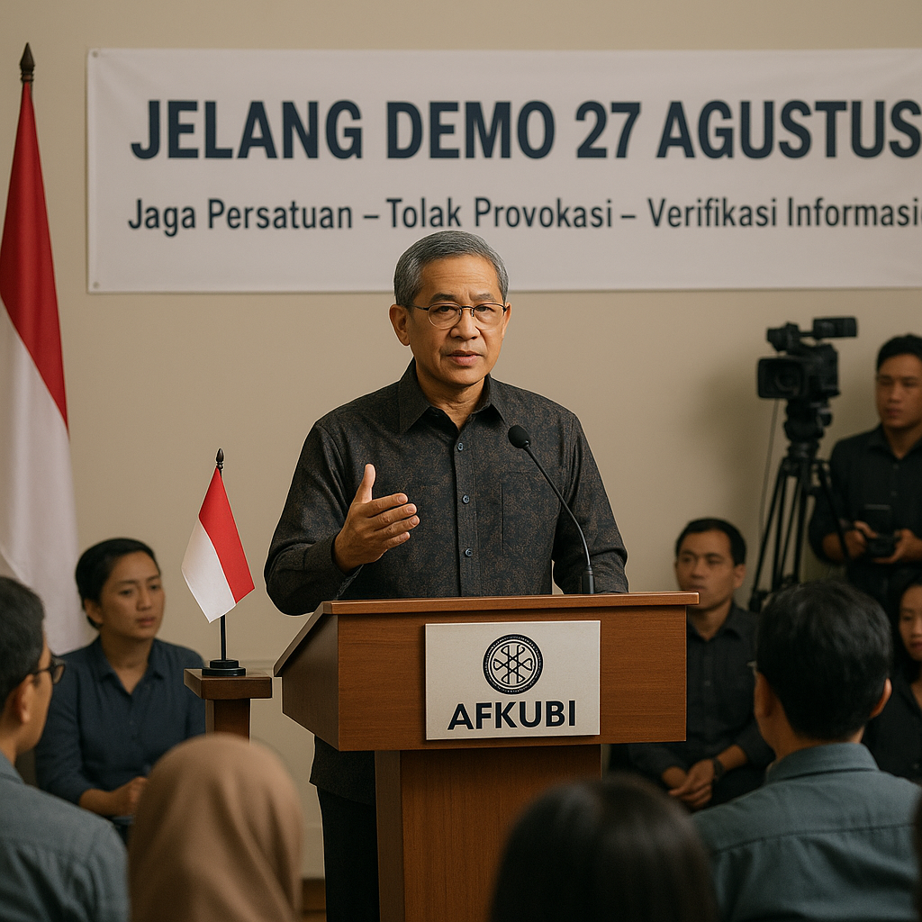 Jelang Demo 27 Agustus, Ketua AFKUBI Ajak Masyarakat Jaga Persatuan dan Tolak Provokasi