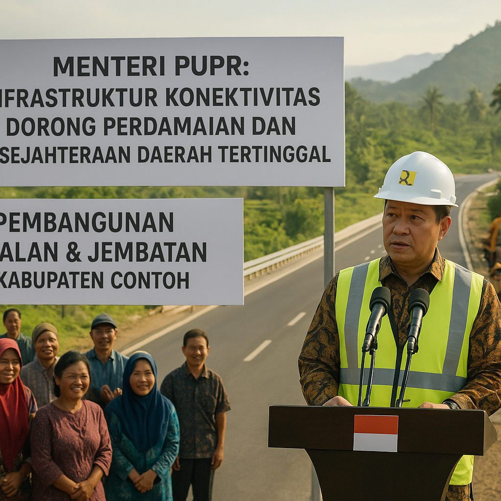 Menteri PUPR: Infrastruktur Konektivitas Dorong Perdamaian dan Kesejahteraan Daerah Tertinggal