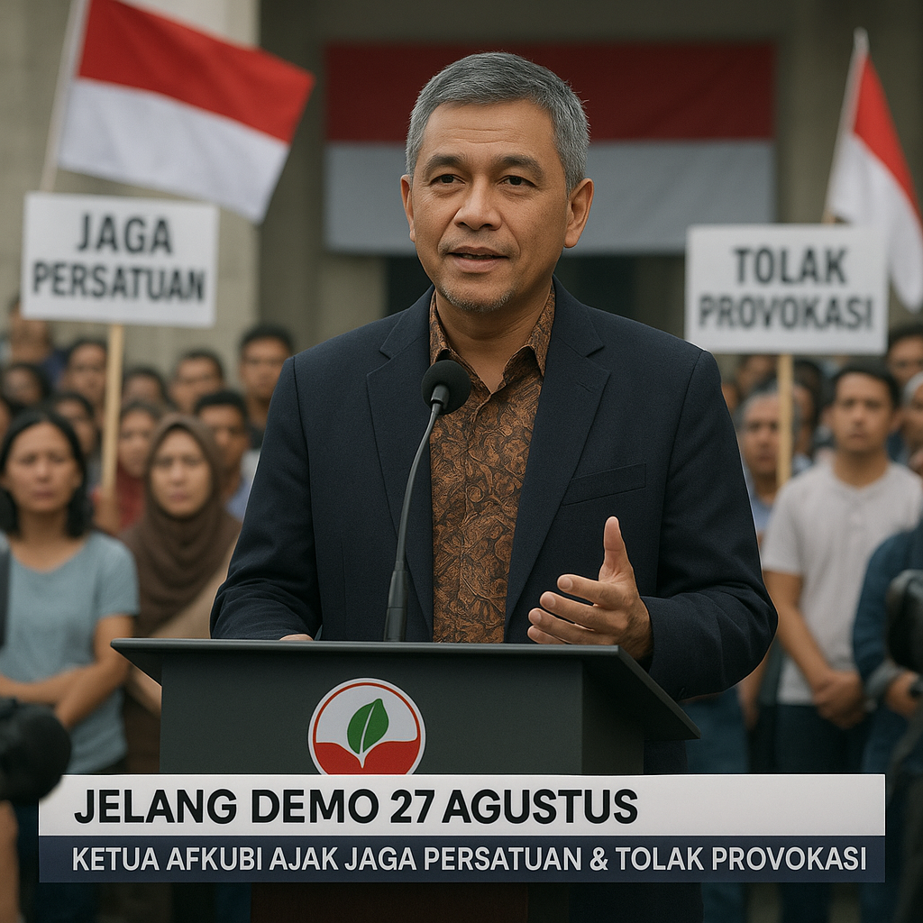 Jelang Demo 27 Agustus, Ketua AFKUBI Ajak Masyarakat Jaga Persatuan dan Tolak Provokasi