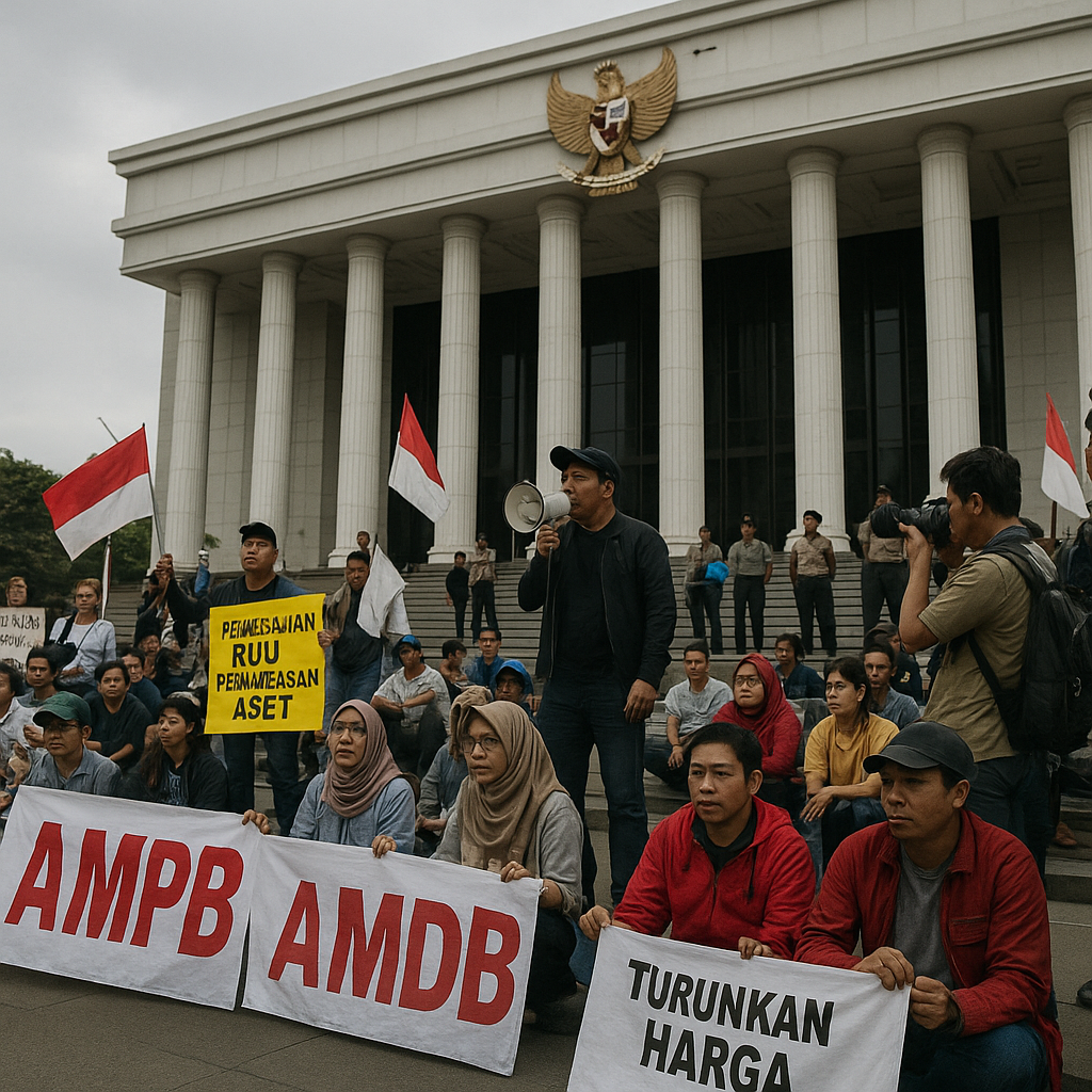 Aksi Damai 27 Agustus: Beragam Aspirasi Masyarakat Disampaikan di Depan DPR RI