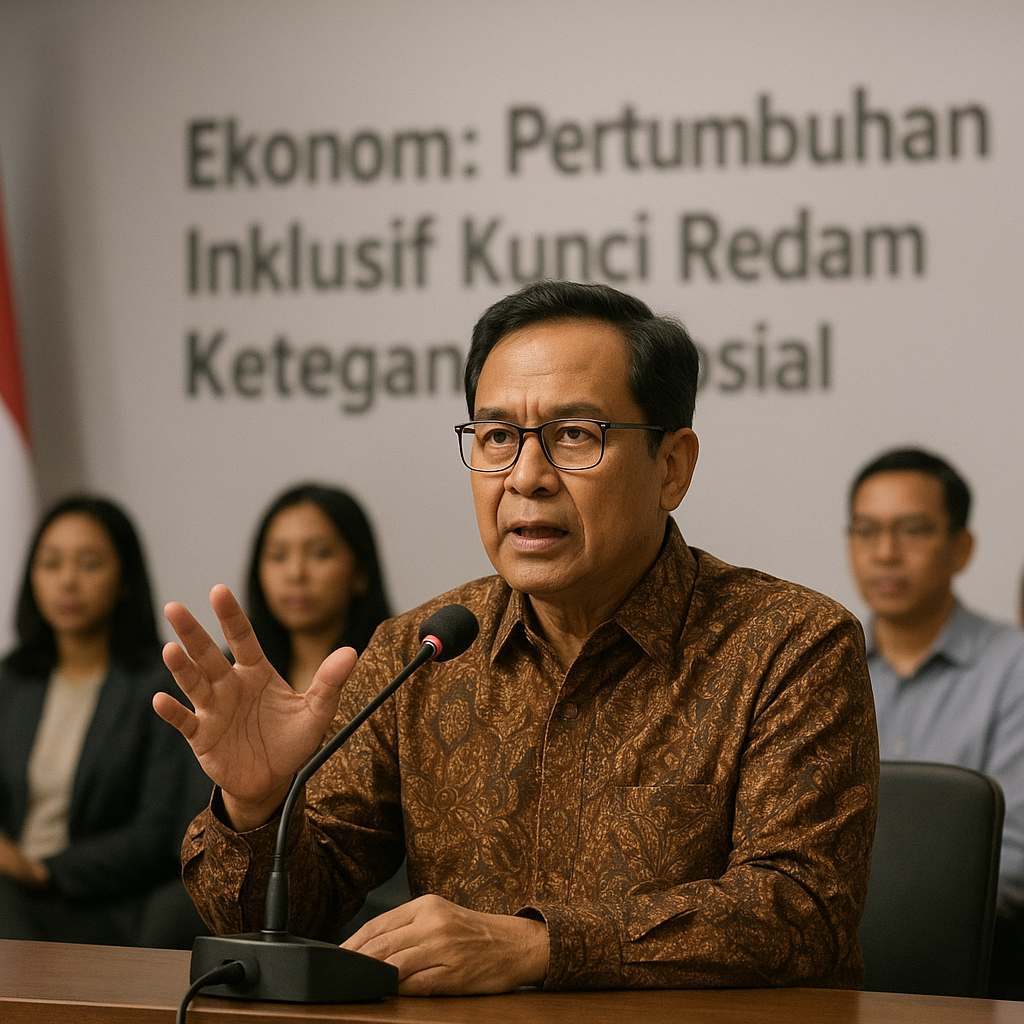 Ekonom: Pertumbuhan Inklusif Kunci Redam Ketegangan Sosial