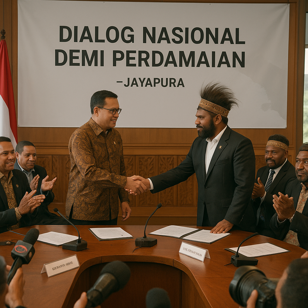 Pemerintah dan Oposisi Papua Sepakati Dialog Nasional Demi Perdamaian