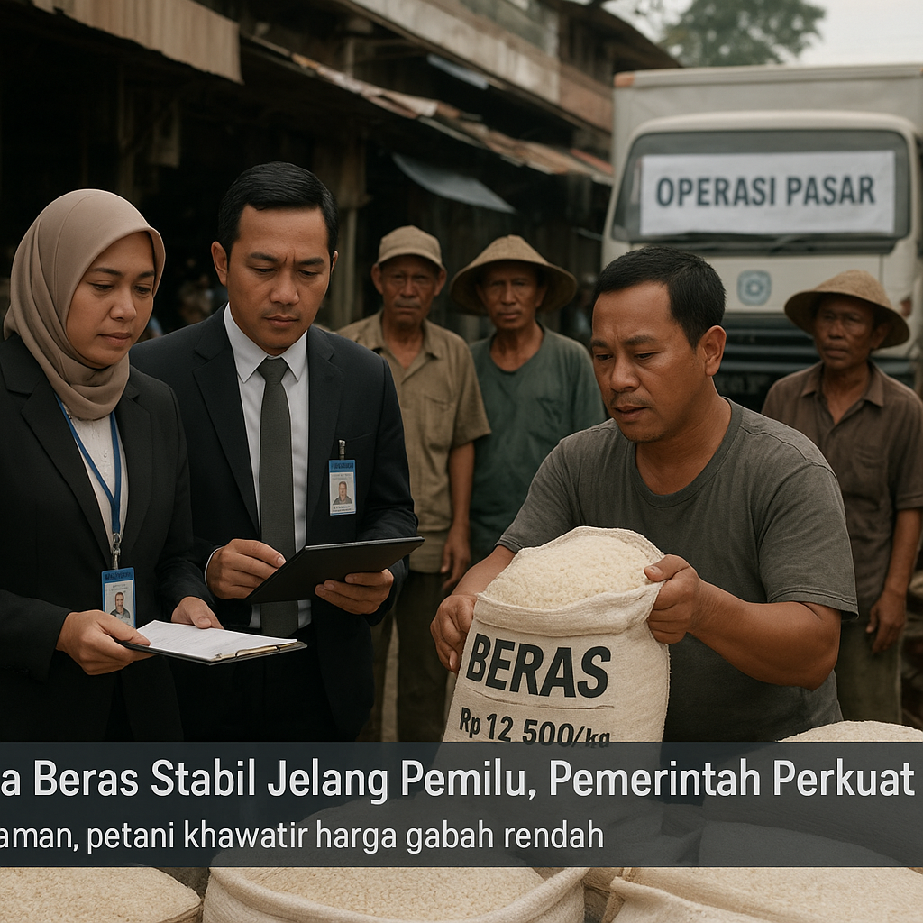 Harga Beras Stabil Jelang Pemilu, Pemerintah Perkuat Operasi Pasar