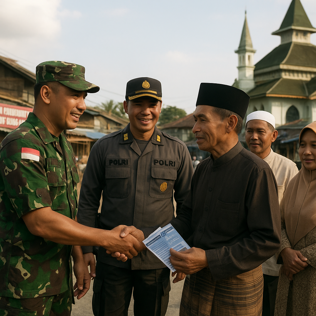 TNI-Polri dan Tokoh Masyarakat Gelar Patroli Bersama di Aceh untuk Jaga Kondusifitas