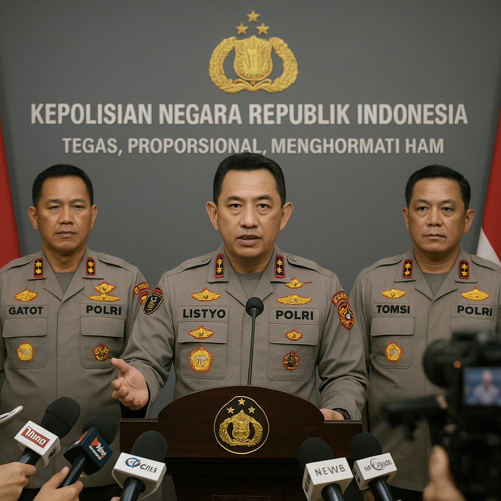 Kapolri: Penegakan Hukum Harus Tegas tapi Tetap Menjunjung HAM dan Proporsional