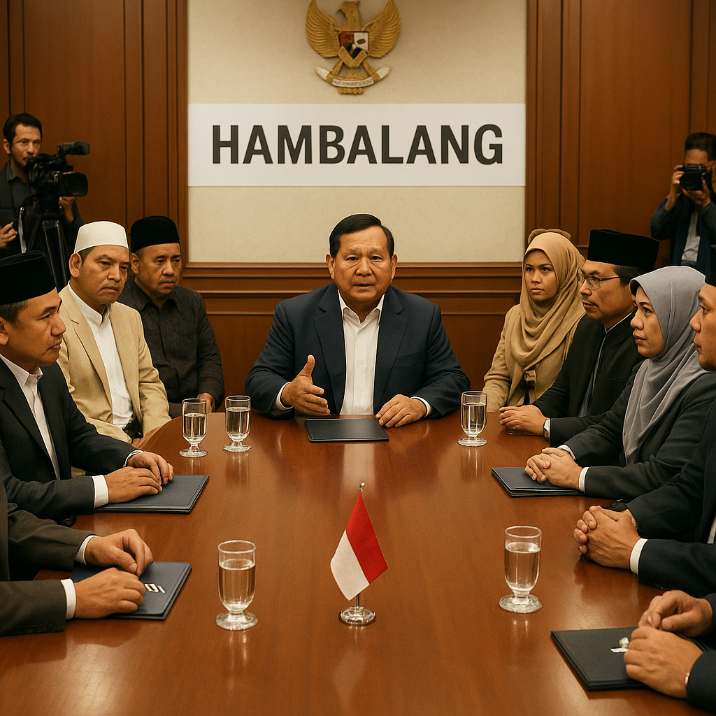 Presiden Prabowo Undang 16 Ormas Islam ke Hambalang Bahas Upaya Redakan Situasi