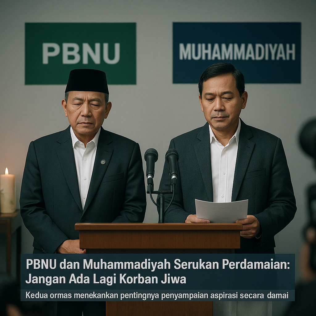PBNU dan Muhammadiyah Serukan Perdamaian: Jangan Ada Lagi Korban Jiwa