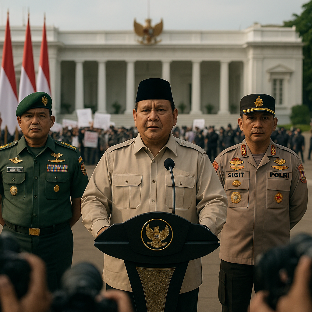 Presiden Prabowo Perintahkan Tindak Tegas Pelaku Aksi Anarkis