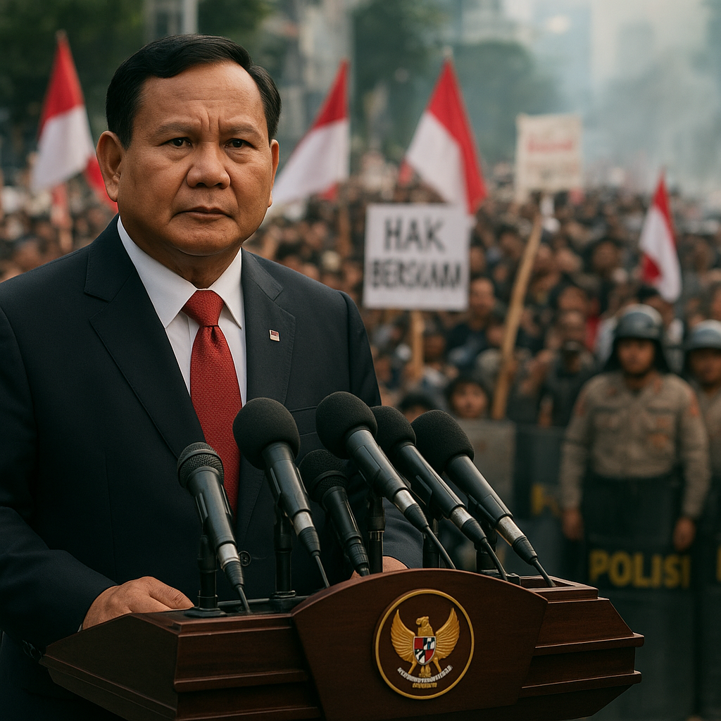 Prabowo: Demonstrasi Ricuh Mengarah ke Makar dan Terorisme