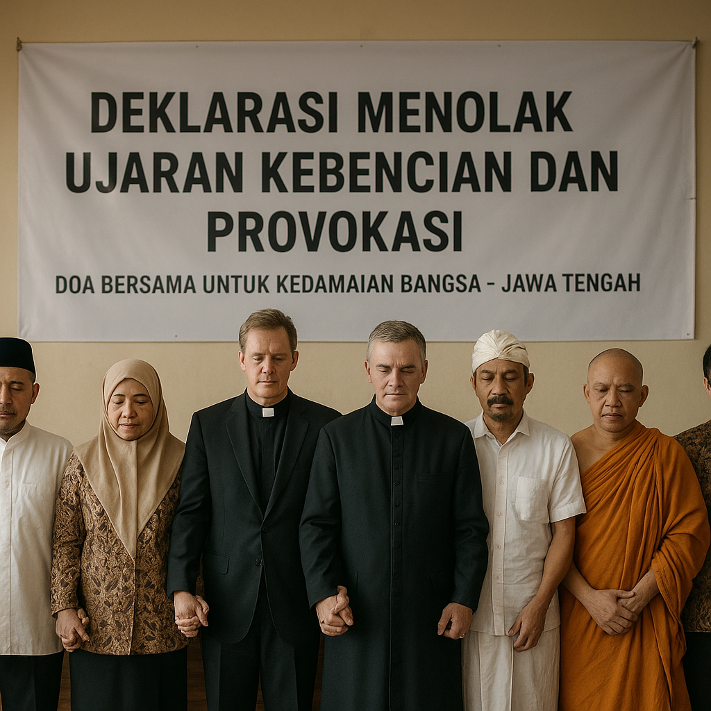 Tokoh Lintas Agama di Jawa Tengah Gelar Doa Bersama untuk Kedamaian Bangsa