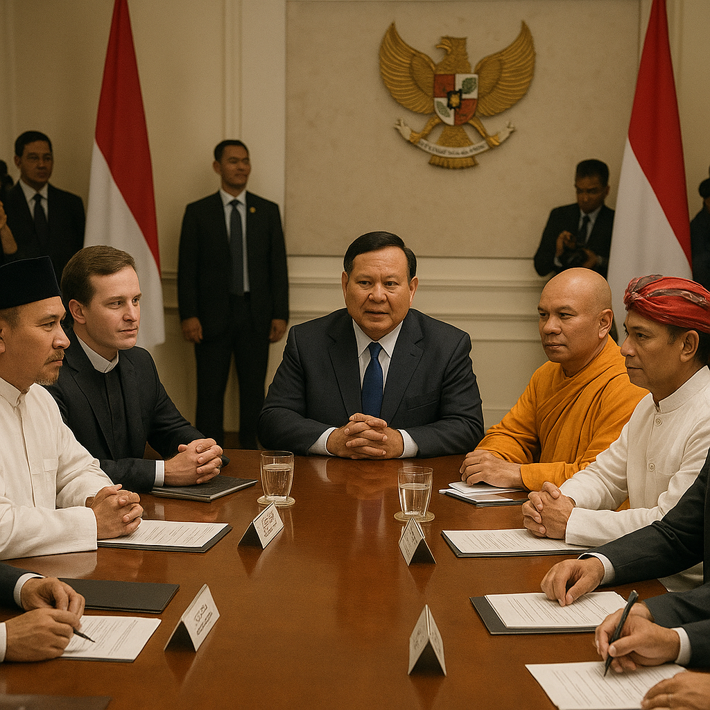 Prabowo Kumpulkan Tokoh Lintas Agama dan Pimpinan Parpol di Istana untuk Pemulihan Pasca Demo