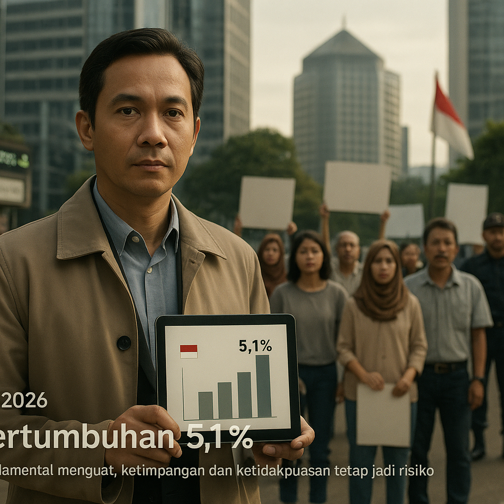 Ekonomi Indonesia Tumbuh 5,1% di Tengah Gejolak Sosial, Penguatan Fundamental Diharapkan Redam Ketegangan