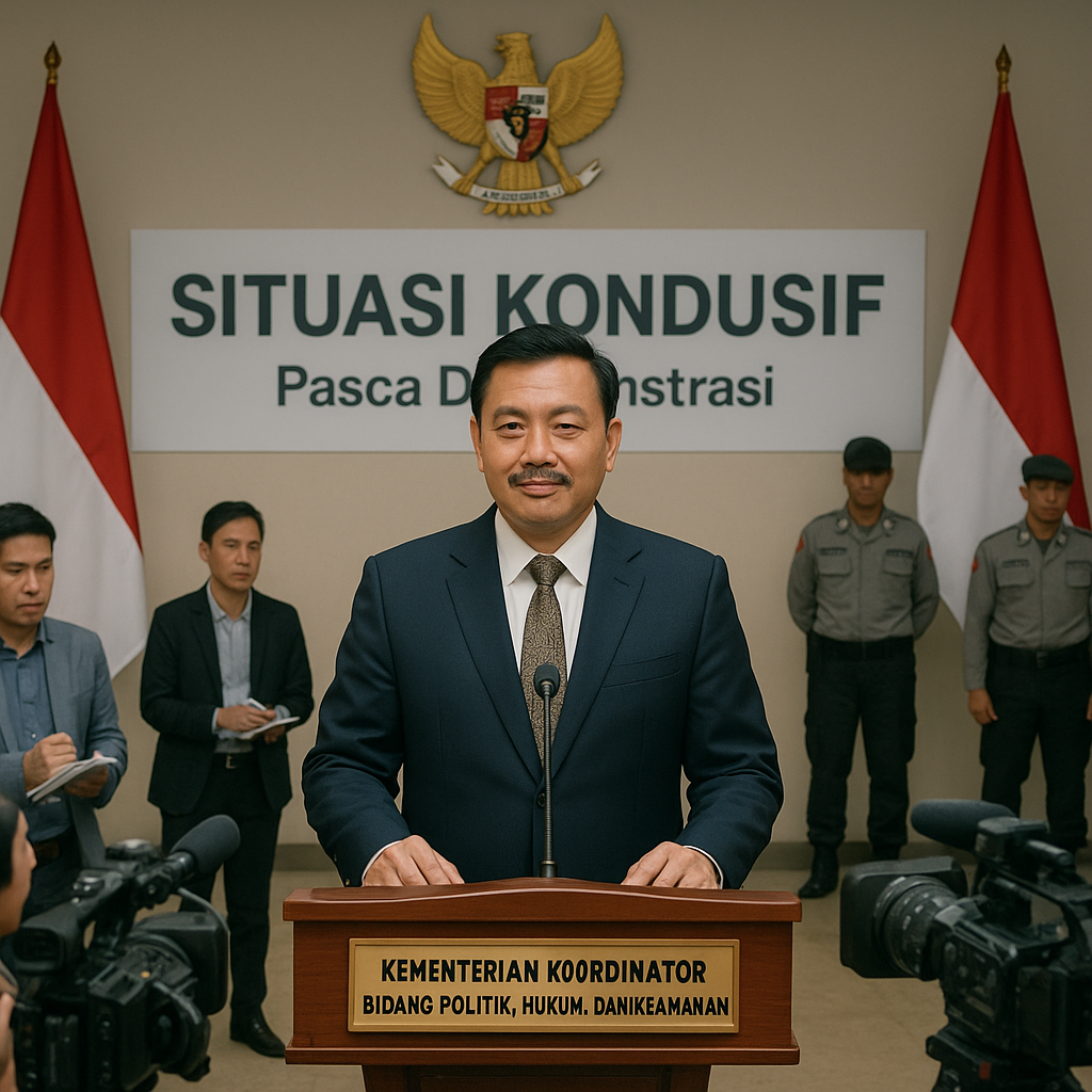 Menko Polkam Pastikan Situasi Nasional Kondusif Pasca Rentetan Demonstrasi