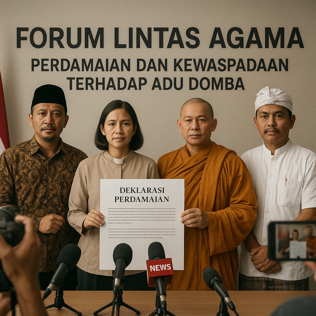 Forum Lintas Agama Serukan Perdamaian dan Kewaspadaan terhadap Adu Domba