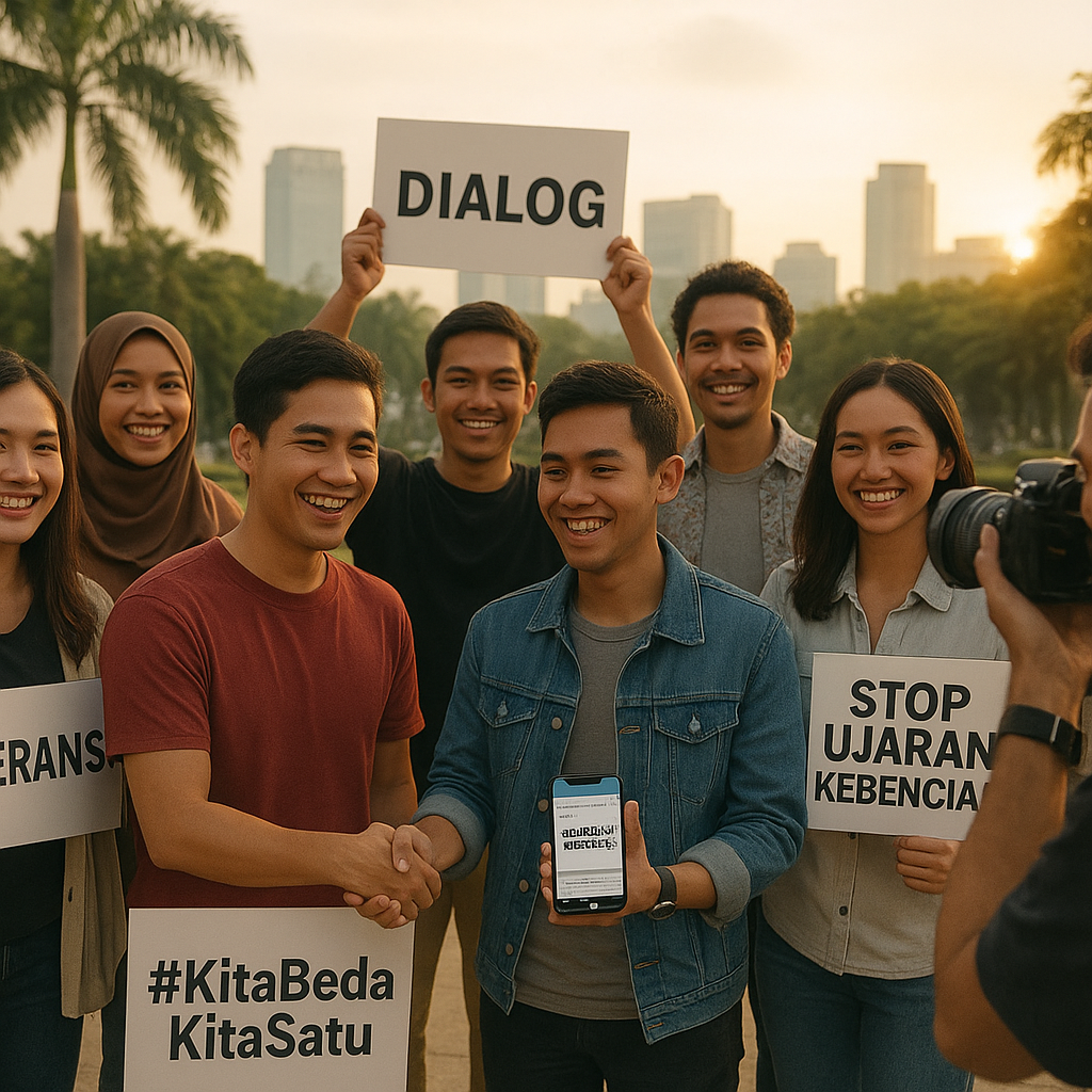 Generasi Muda di Medsos Galang Kampanye #KitaBedaKitaSatu, Tekankan Persatuan Lewat Digital