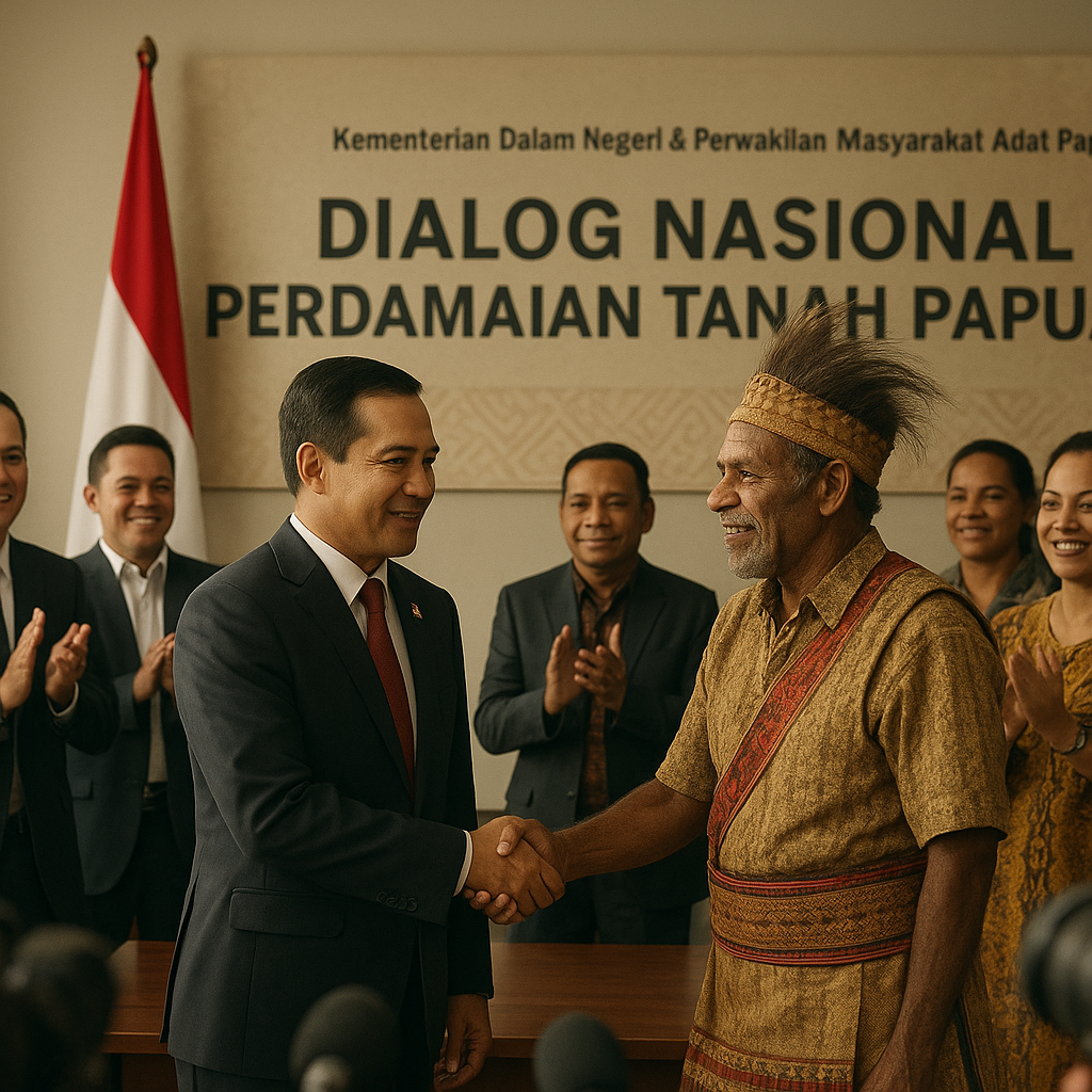 Pemerintah dan Kelompok Masyarakat Adat Sepakati Dialog Nasional Perdamaian Tanah Papua