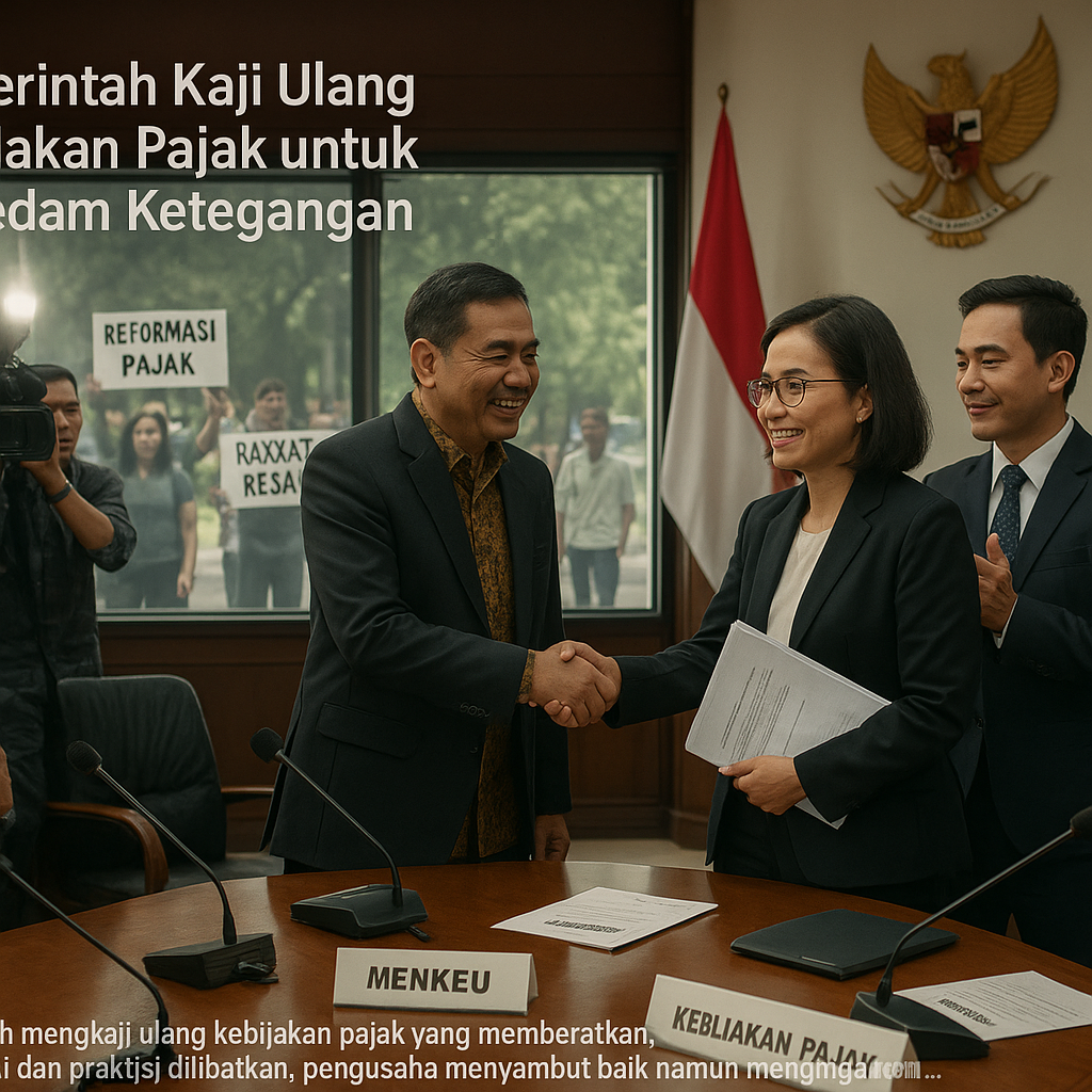 Pemerintah Kaji Ulang Kebijakan Pajak untuk Meredam Ketegangan
