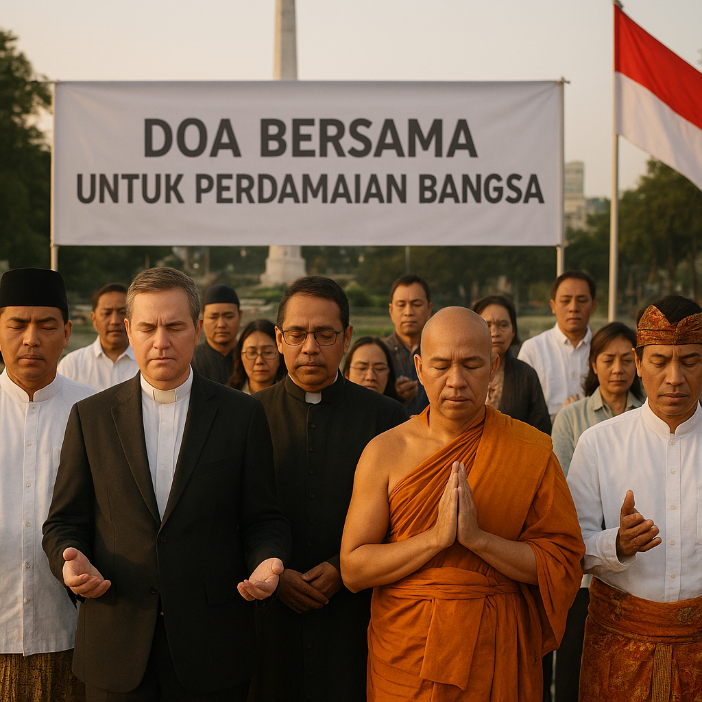 Tokoh Lintas Agama di Surabaya Gelar Doa Bersama untuk Perdamaian Bangsa