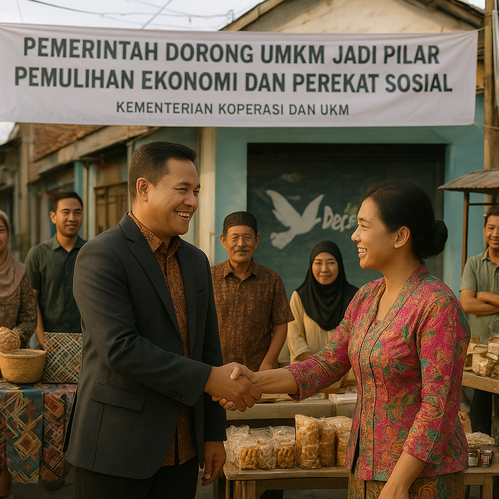 Pemerintah Dorong UMKM Jadi Pilar Pemulihan Ekonomi dan Perekat Sosial Pascakonflik