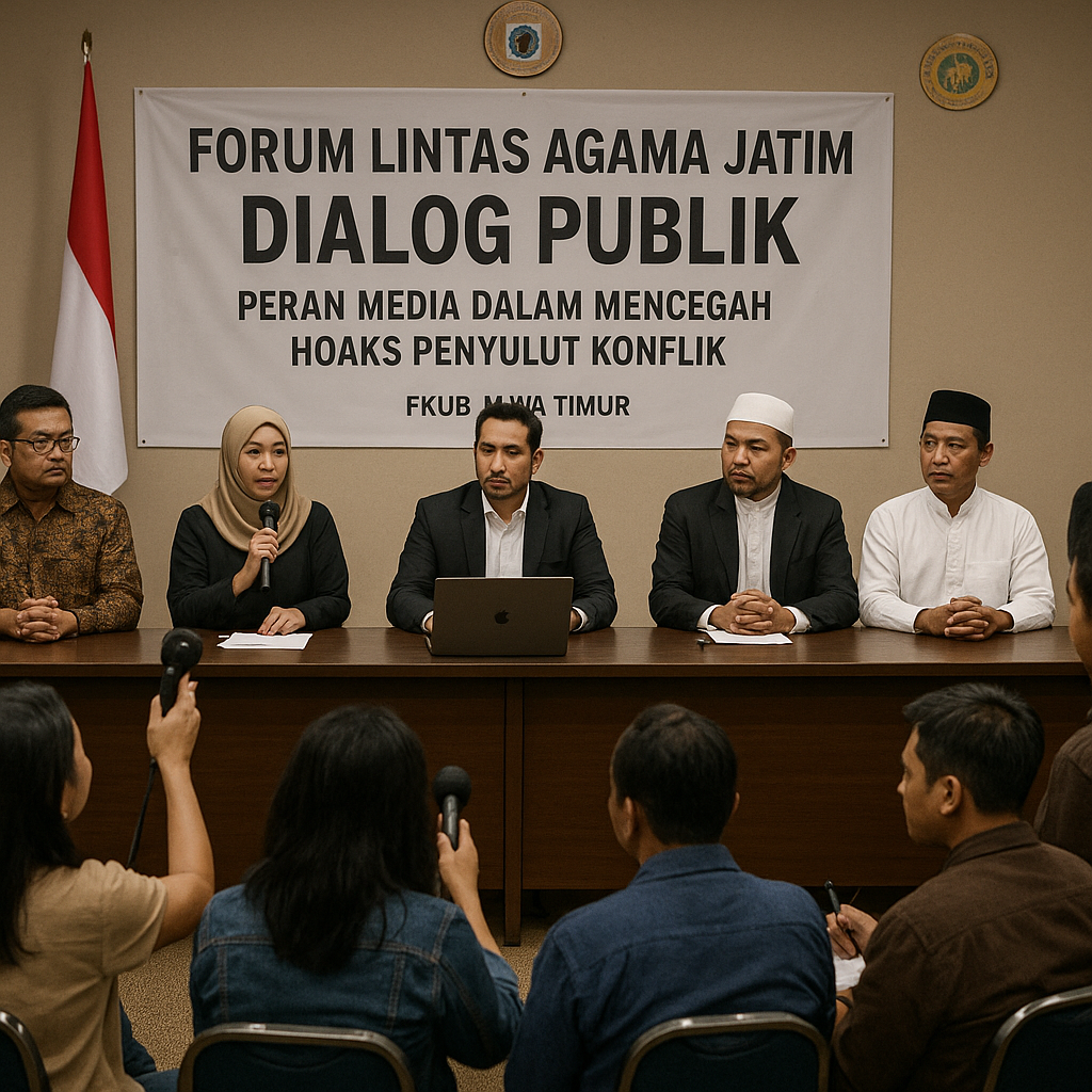 Forum Lintas Agama Jatim Gelar Dialog Publik, Bahas Peran Media dalam Mencegah Hoaks Penyulut Konflik