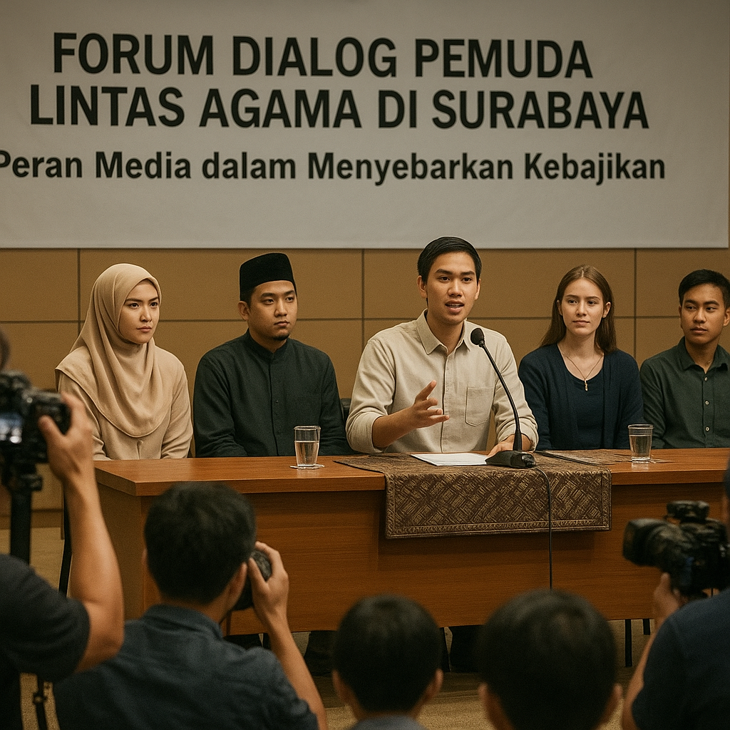 Forum Dialog Pemuda Lintas Agama di Surabaya Bahas Peran Media dalam Menyebarkan Kebajikan