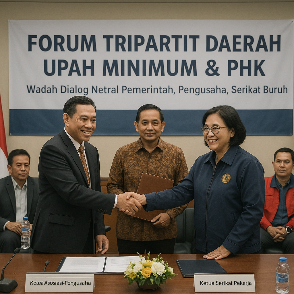 Pengusaha dan Serikat Buruh Sepakat Bentuk Forum Tripartit Daerah untuk Bahas Upah dan PHK