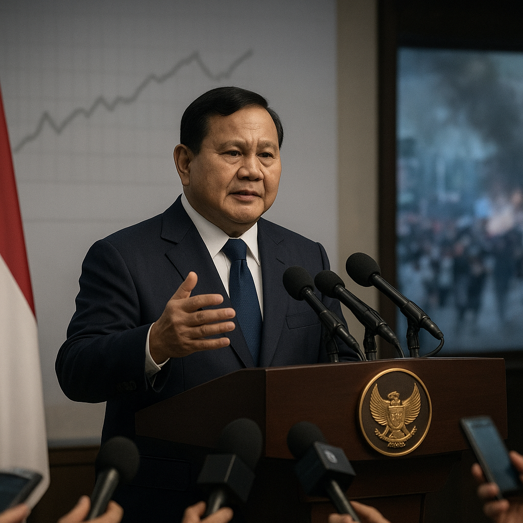 Prabowo sorot ekonomi tetap stabil meski diguncang demo berujung ricuh