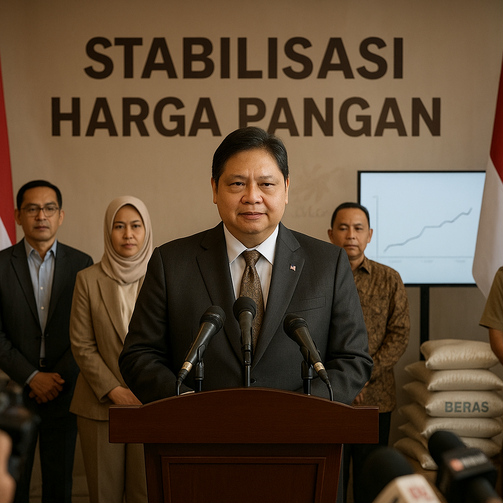 Menko Airlangga: Stabilisasi Harga Pangan Kunci Jaga Stabilitas Sosial