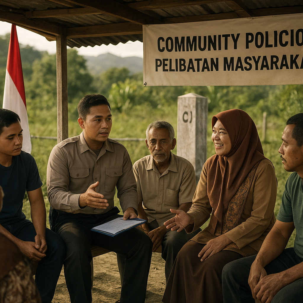 Penguatan Sistem Keamanan Lingkungan di Daerah Perbatasan dengan Pendekatan Community Policing