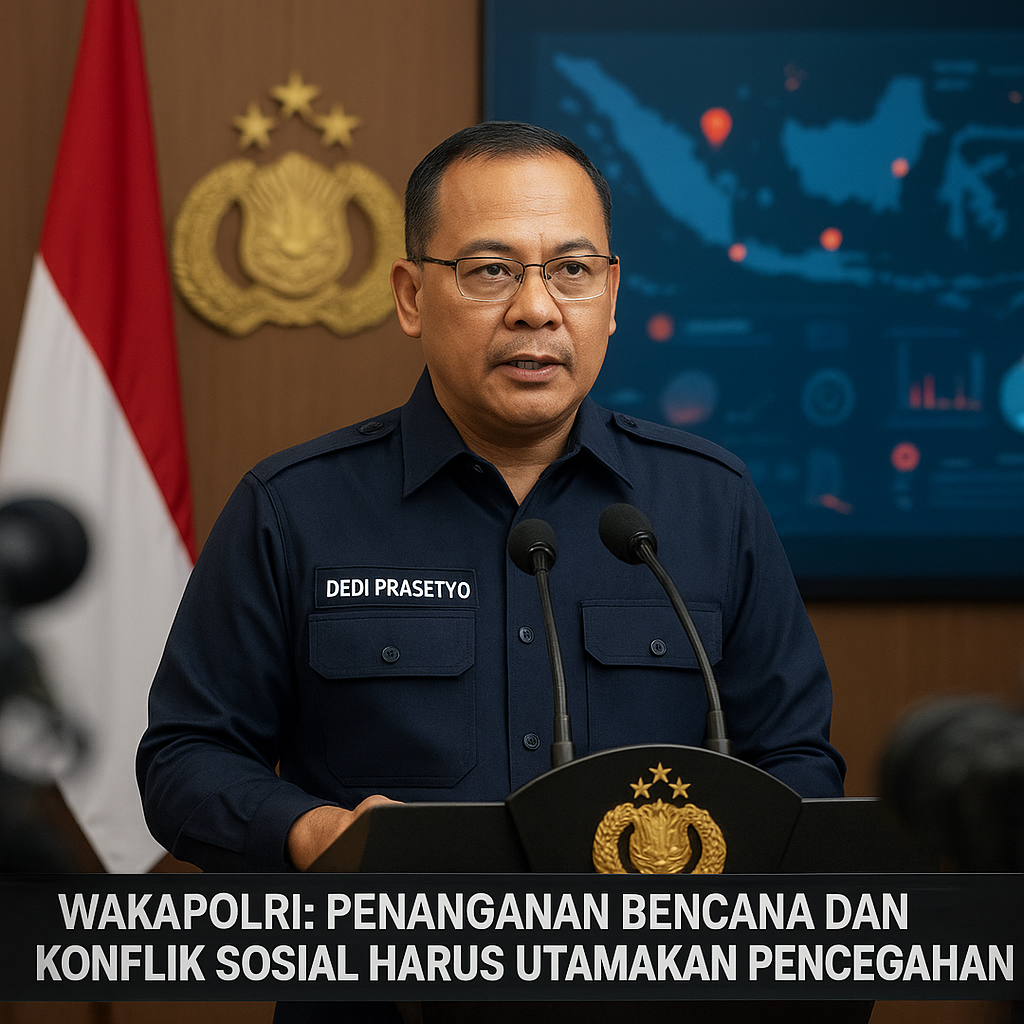 Wakapolri: Penanganan Bencana dan Konflik Sosial Harus Utamakan Pencegahan