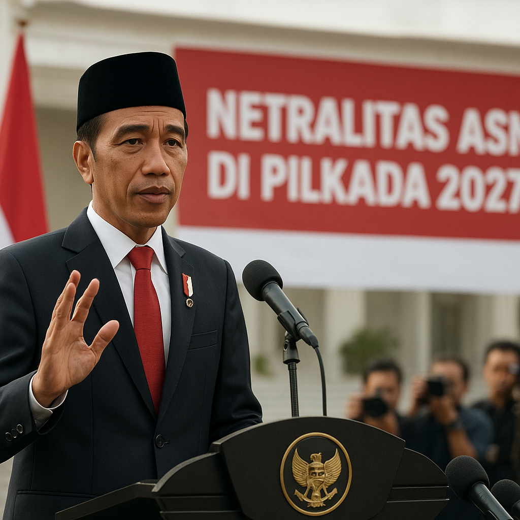 Jokowi Serukan Netralitas ASN di Pilkada 2027 untuk Jaga Stabilitas