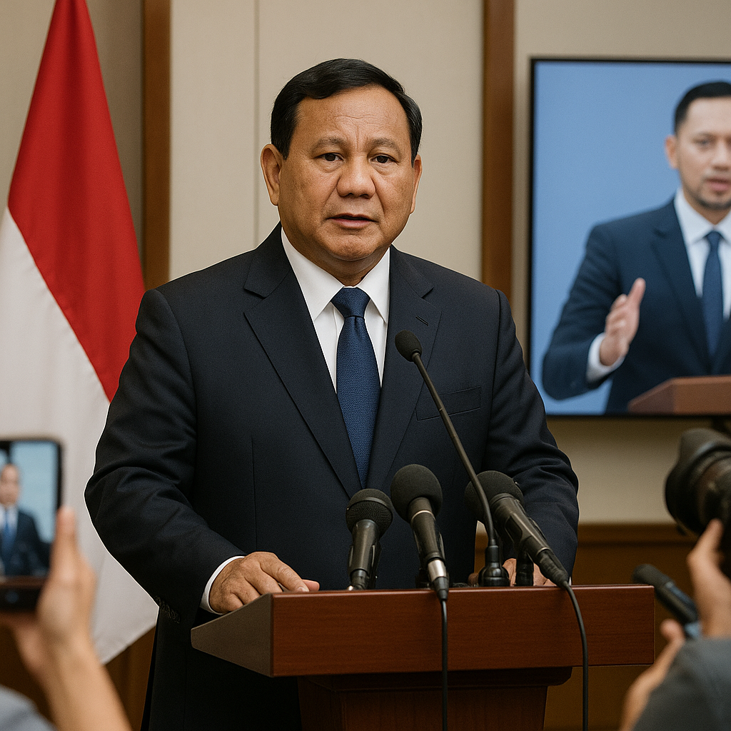 Prabowo Tanggapi Pidato AHY: Bangsa Besar Harus Berterima Kasih atas Kritik