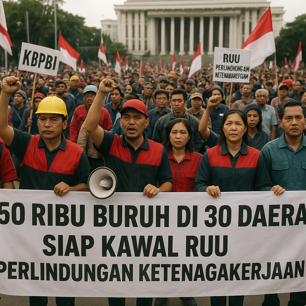 50 Ribu Buruh di 30 Daerah Siap Gelar Aksi Kawal RUU Perlindungan Ketenagakerjaan