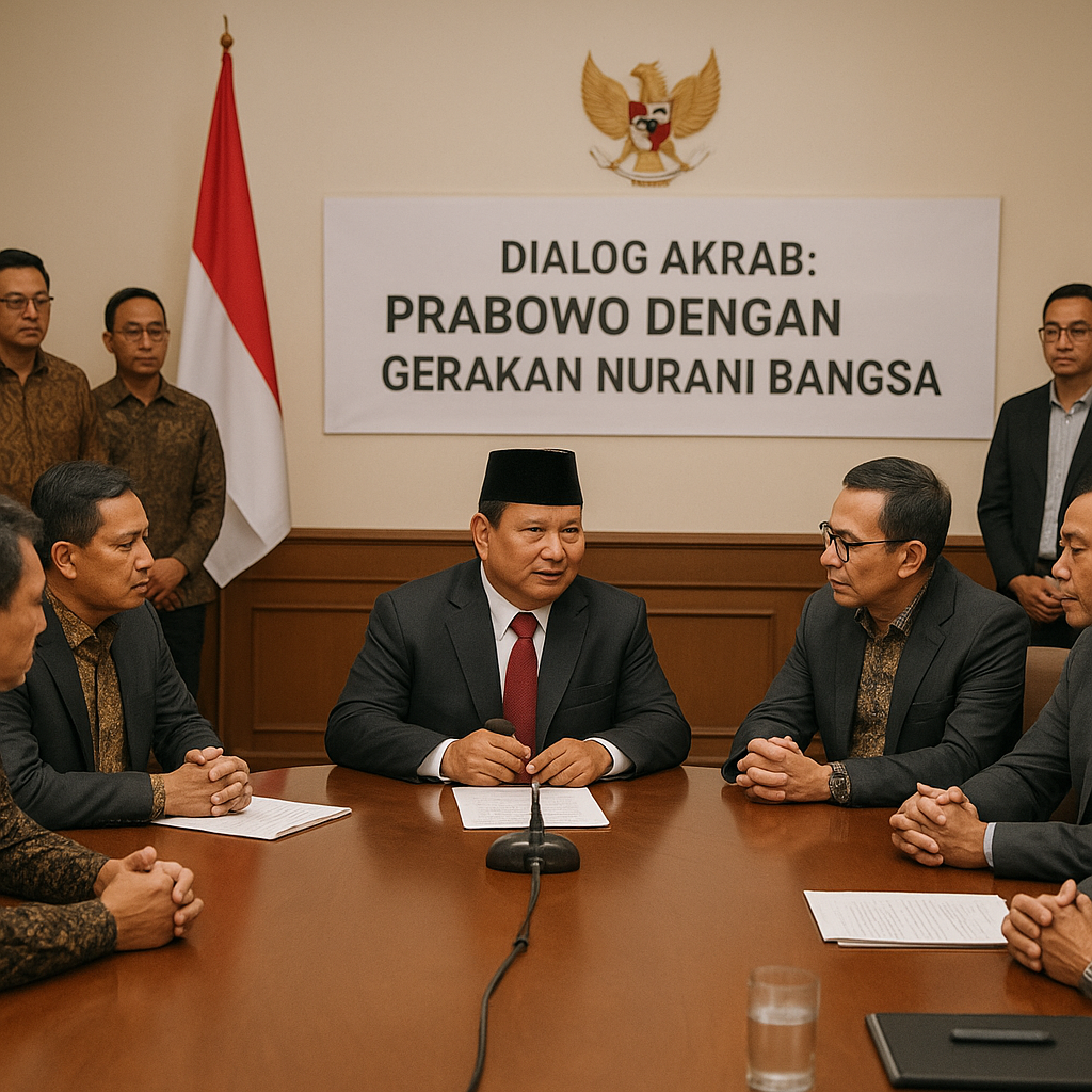 Dialog Akrab Prabowo dengan Gerakan Nurani Bangsa Bahas Ekonomi hingga Hukum