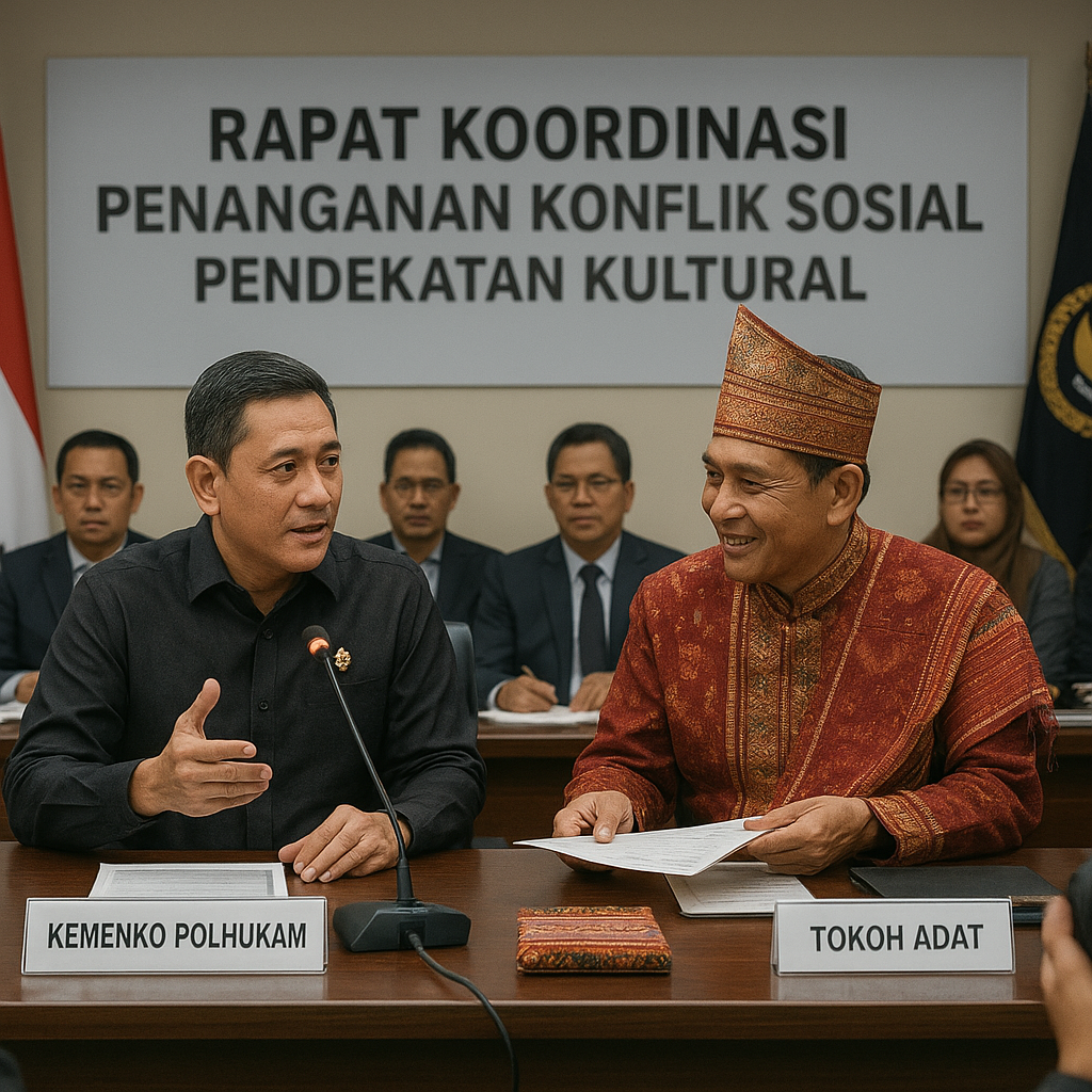 Kemenko Polhukam Gelar Rakor Penanganan Konflik Sosial, Tekankan Pendekatan Kultural