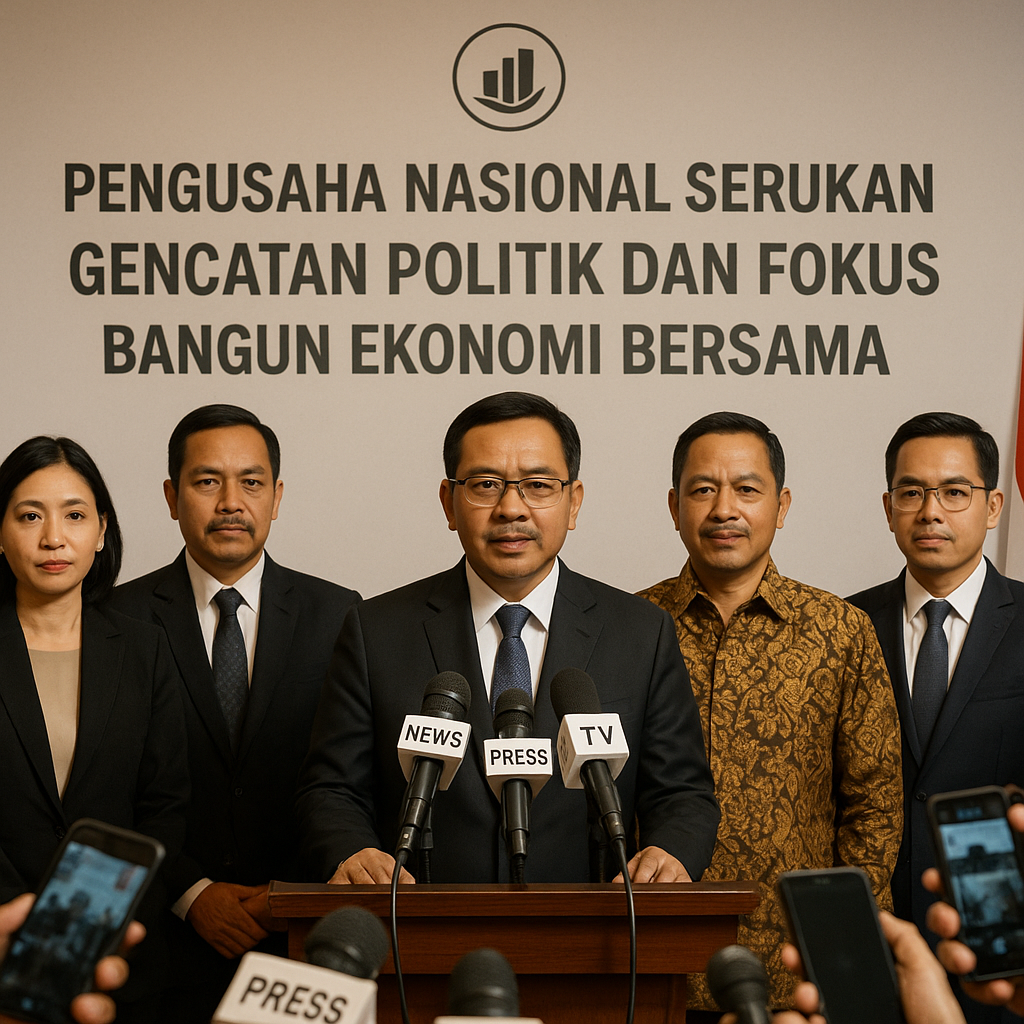 Pengusaha Nasional Serukan Gencatan Politik dan Fokus Bangun Ekonomi Bersama
