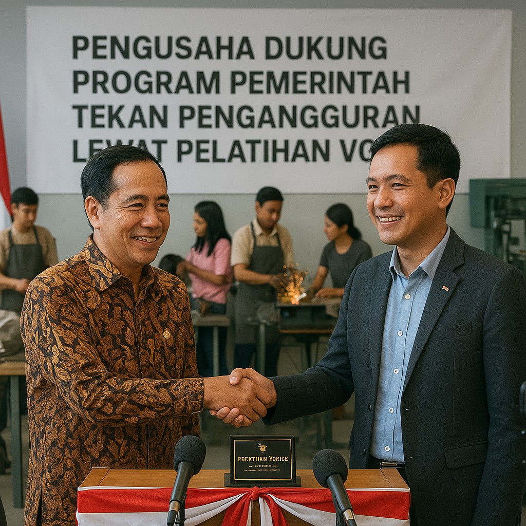 Pengusaha Dukung Program Pemerintah Tekan Pengangguran lewat Pelatihan Vokasi