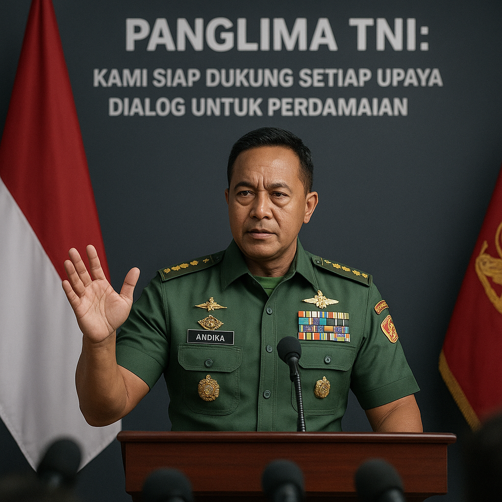 Panglima TNI: Kami Siap Dukung Setiap Upaya Dialog untuk Perdamaian