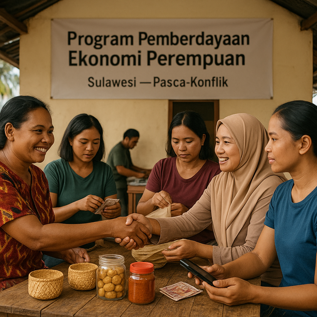 Program Pemberdayaan Ekonomi Perempuan di Daerah Konflik Dimulai di Sulawesi