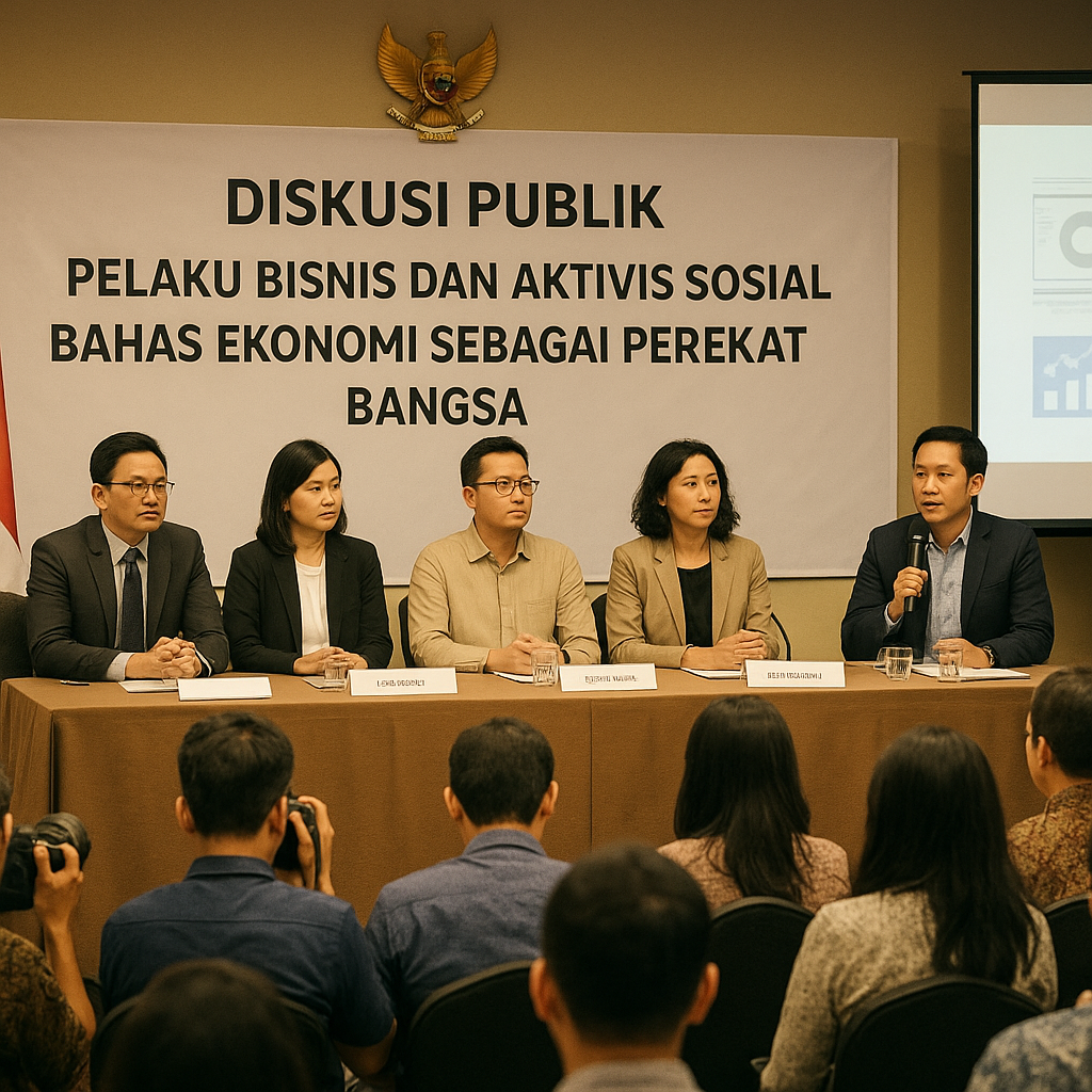 Diskusi Publik: Pelaku Bisnis dan Aktivis Sosial Bahas Ekonomi sebagai Perekat Bangsa