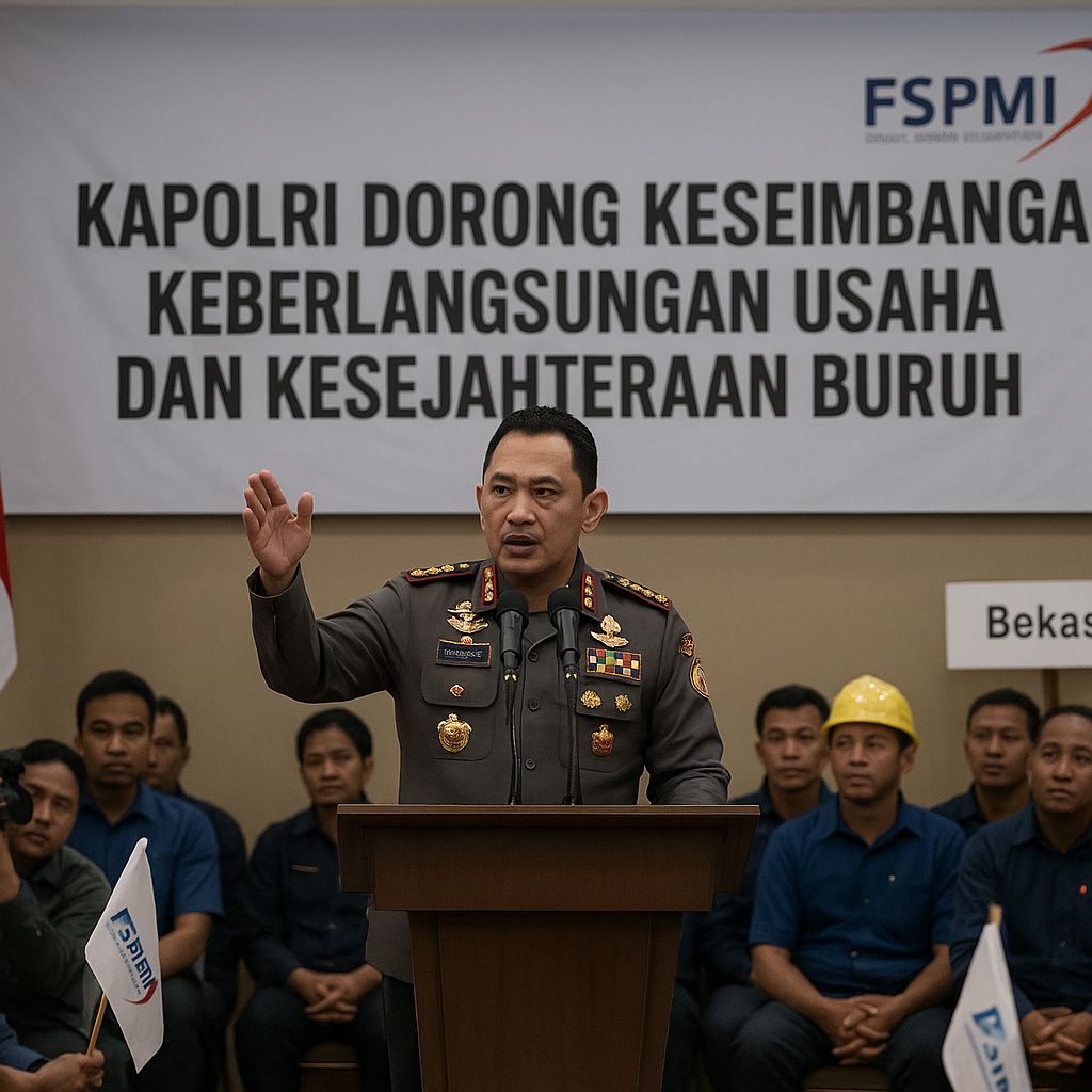 Kapolri Dorong Keseimbangan Keberlangsungan Usaha dan Kesejahteraan Buruh