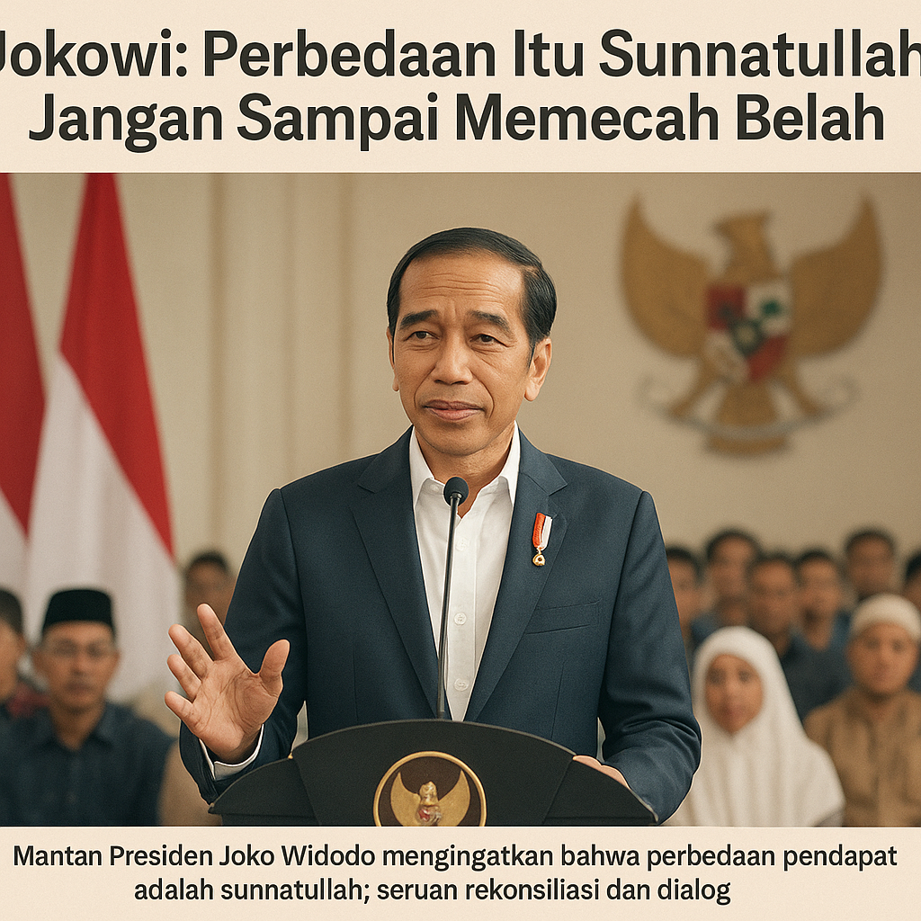 Jokowi: Perbedaan Itu Sunnatullah, Jangan Sampai Memecah Belah