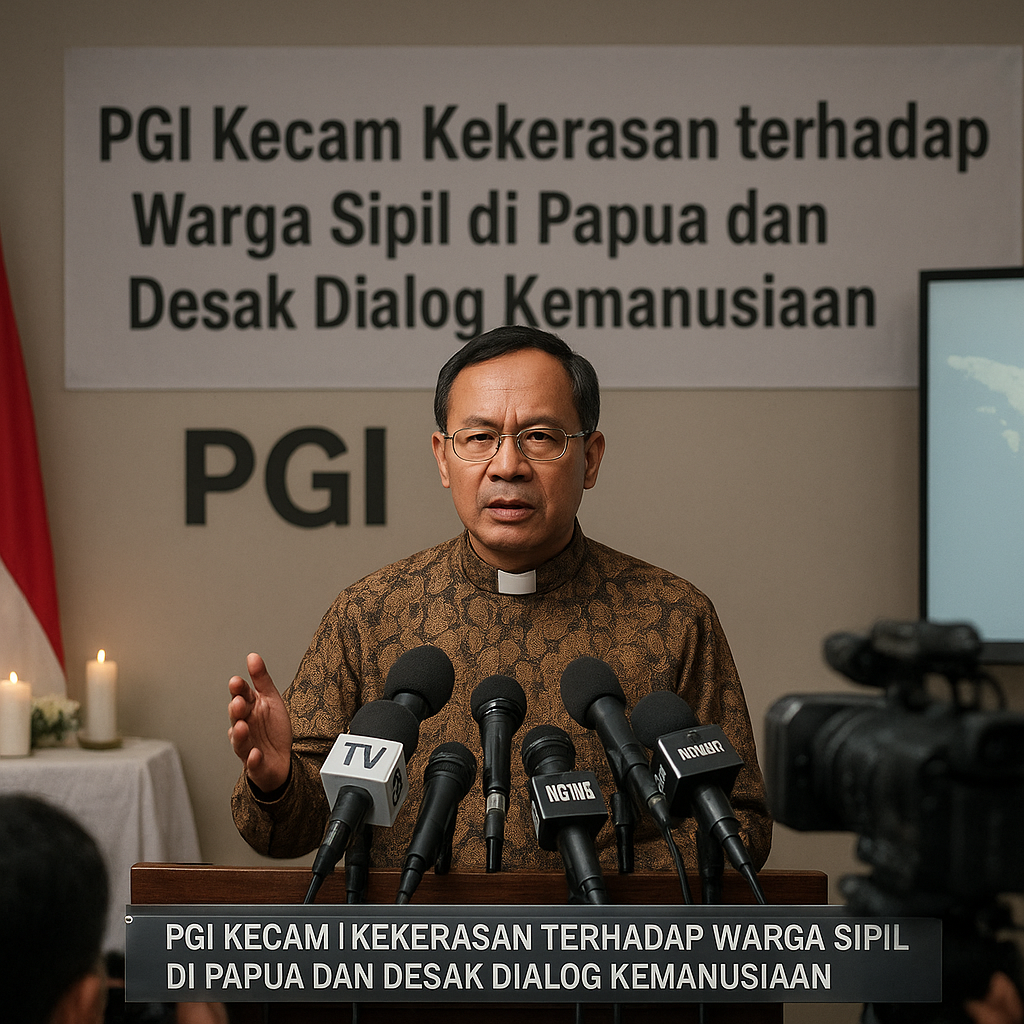PGI Kecam Kekerasan terhadap Warga Sipil di Papua dan Desak Dialog Kemanusiaan